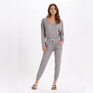 Vuori V-Neck Jumpsuit in Gray - Like New!